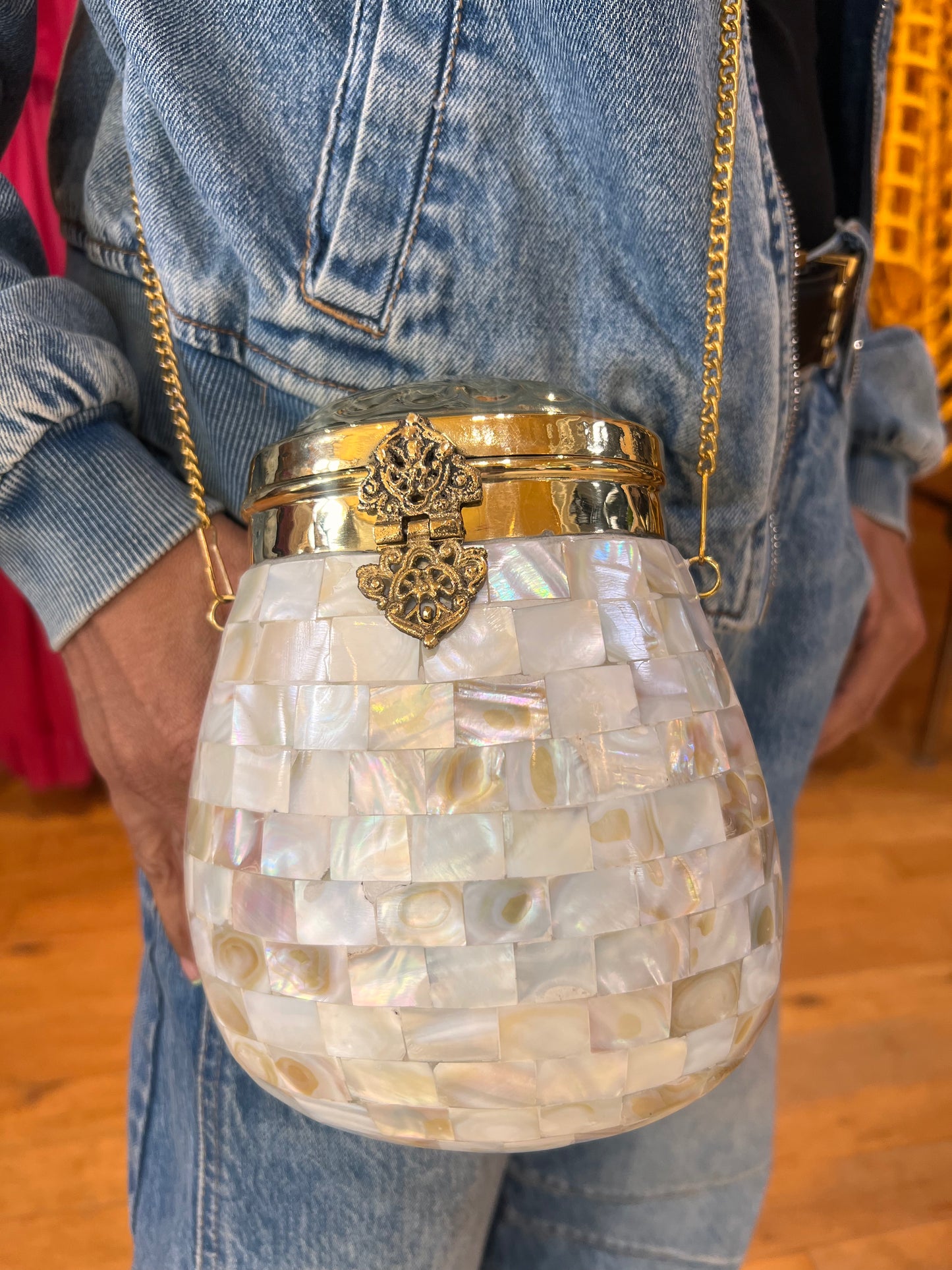 Esti Mother of Pearl Purse