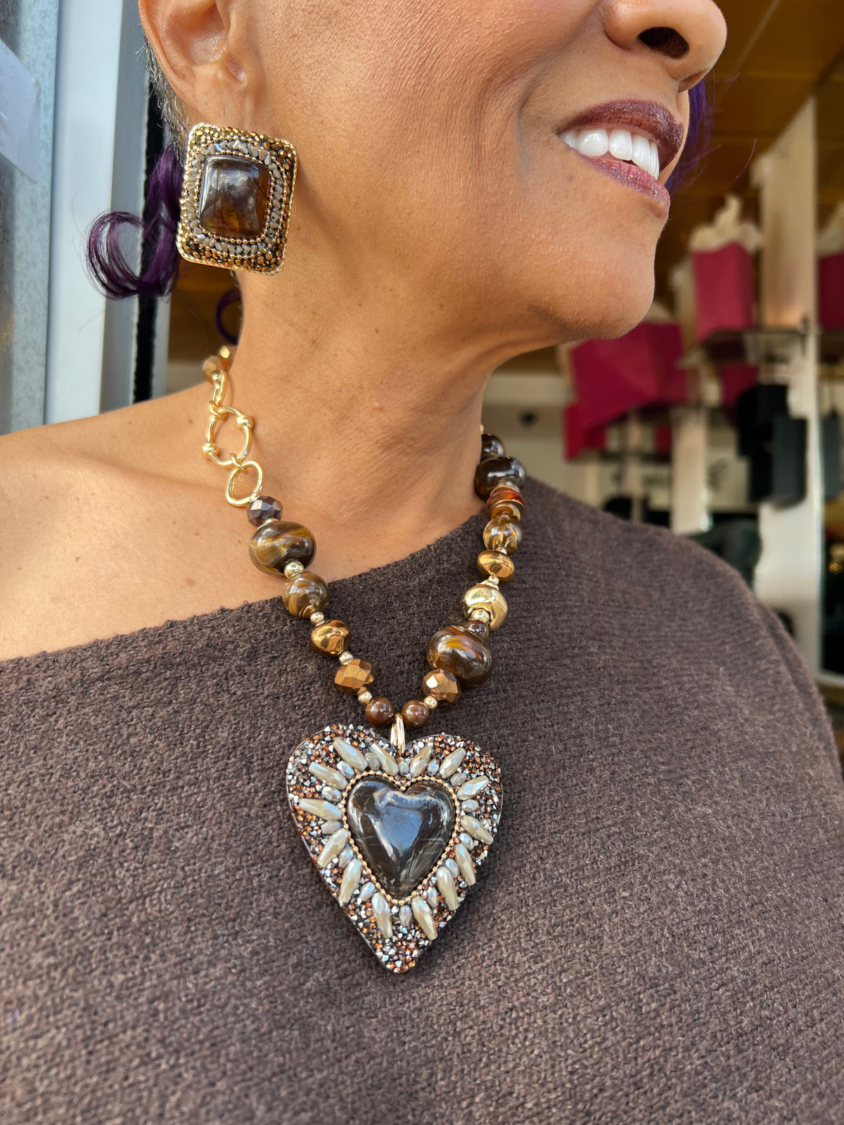 Heart of Amber Necklace