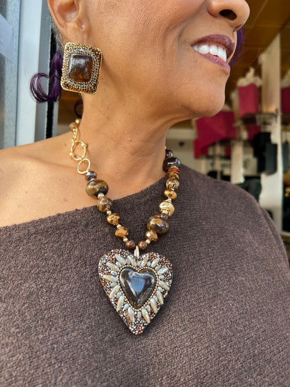Heart of Amber Necklace