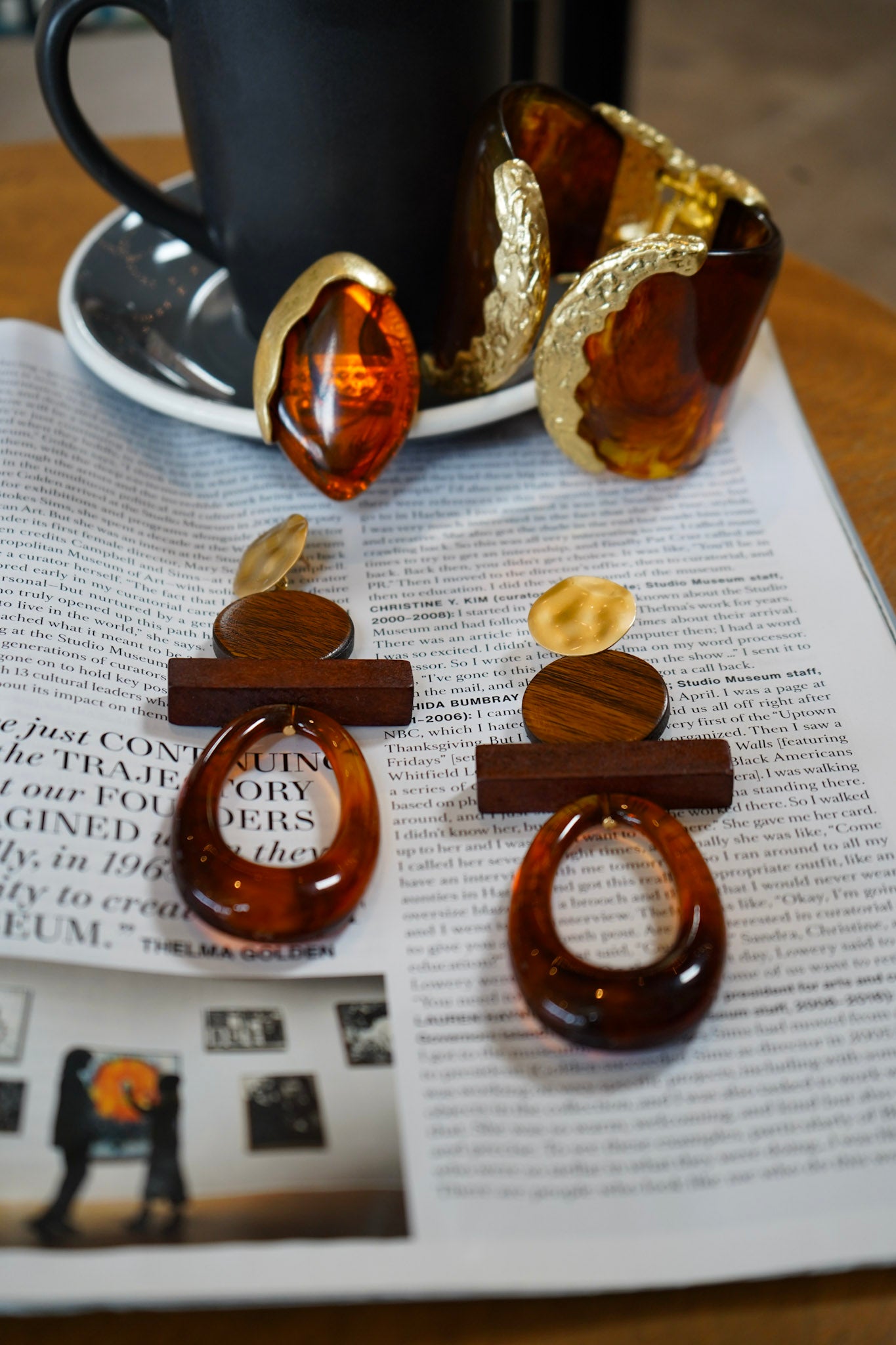 Estelle Wooden Earring