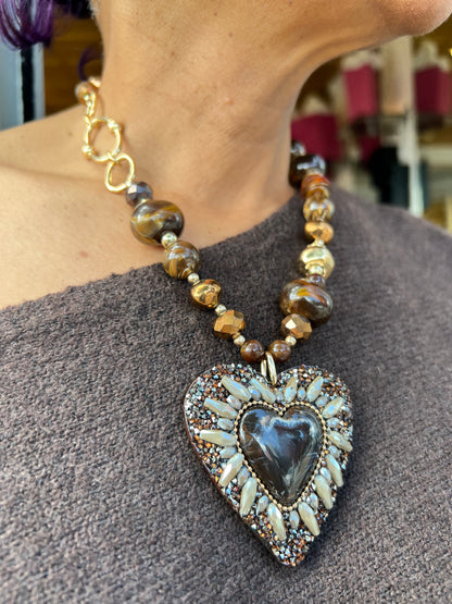 Heart of Amber Necklace