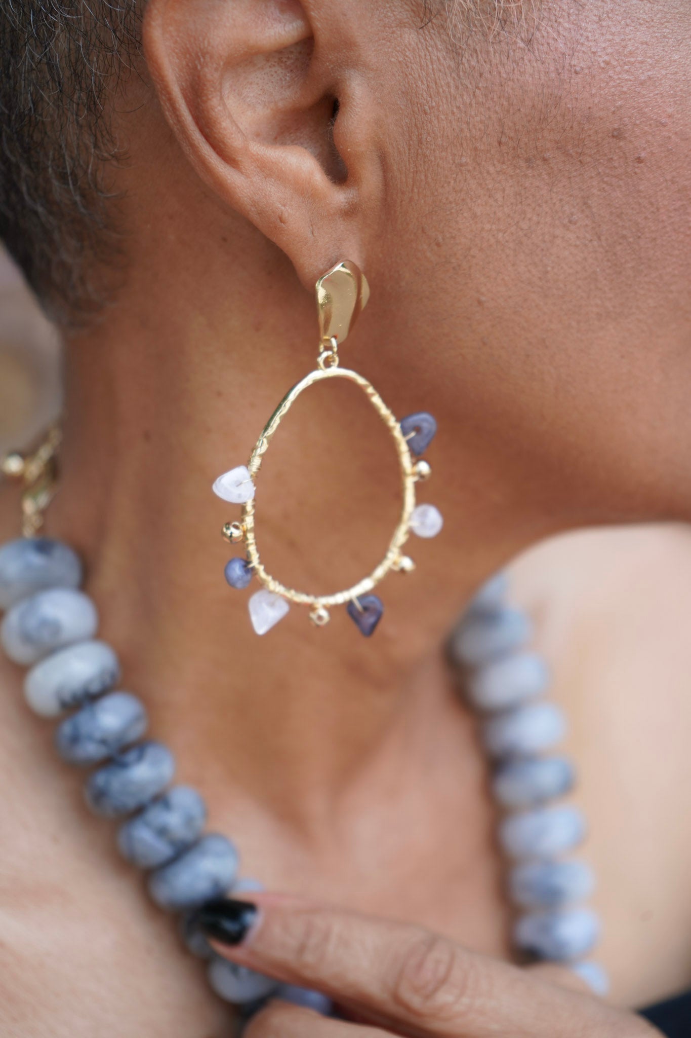 Marlowe Marble Earring