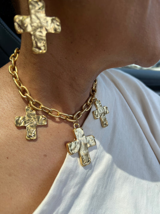 Core Cross Necklace