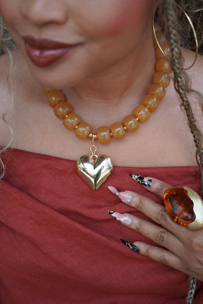 Honey Heart Pendant