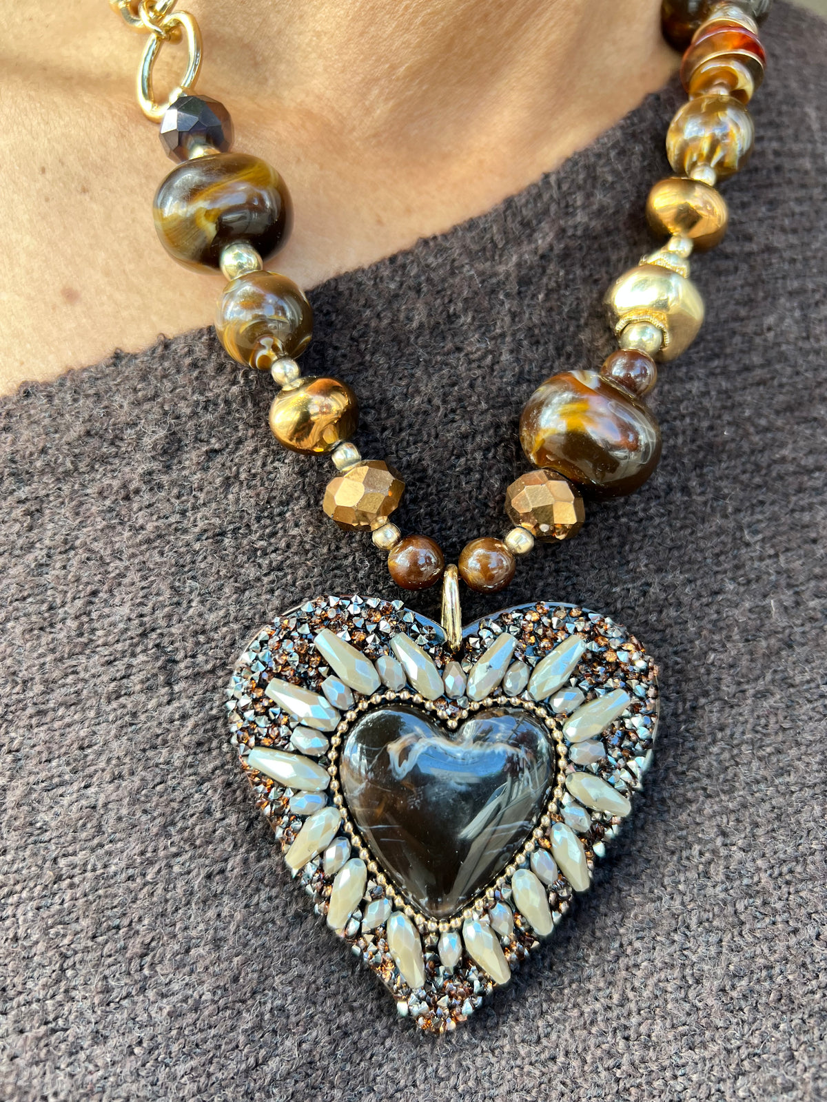 Heart of Amber Necklace