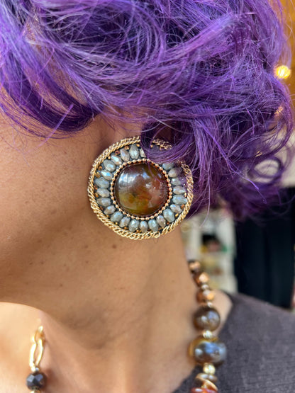 Bronze Muse Earring