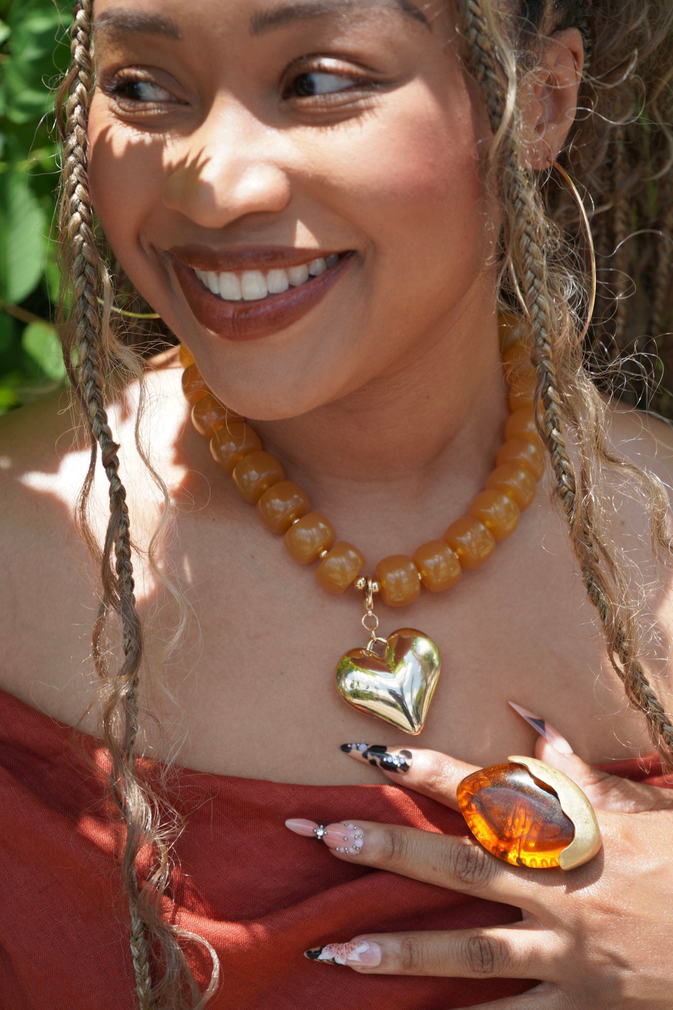 Honey Heart Pendant
