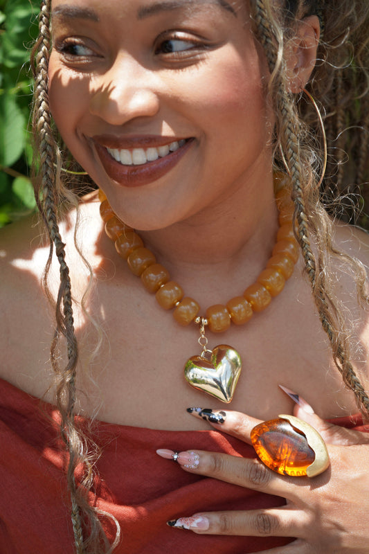Honey Heart Pendant