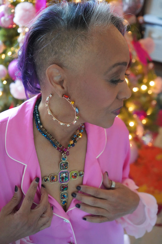 Bejeweled Hoops