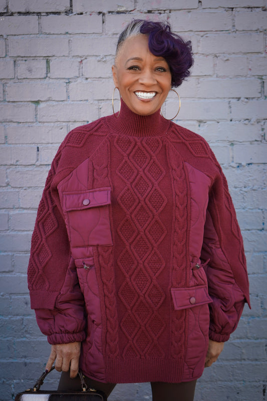 Aspen Quilted Sweater