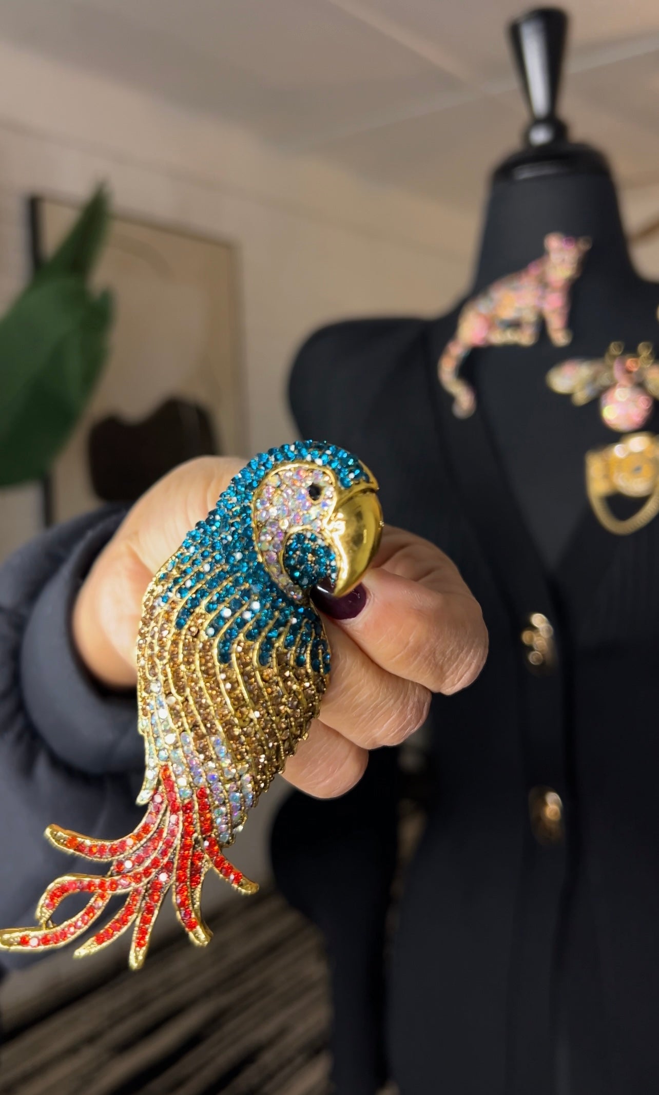 Parrot Brooch