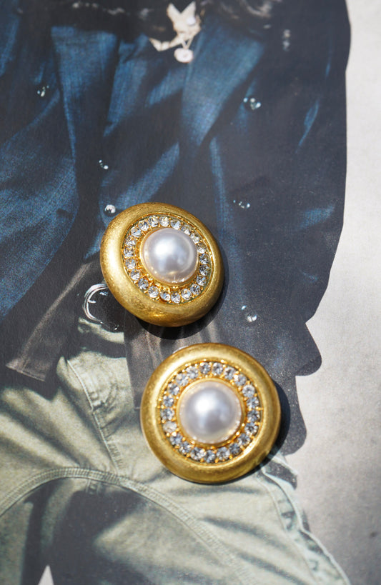 Momento Pearl & Gold studs
