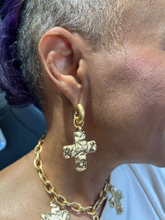Core Cross Earring